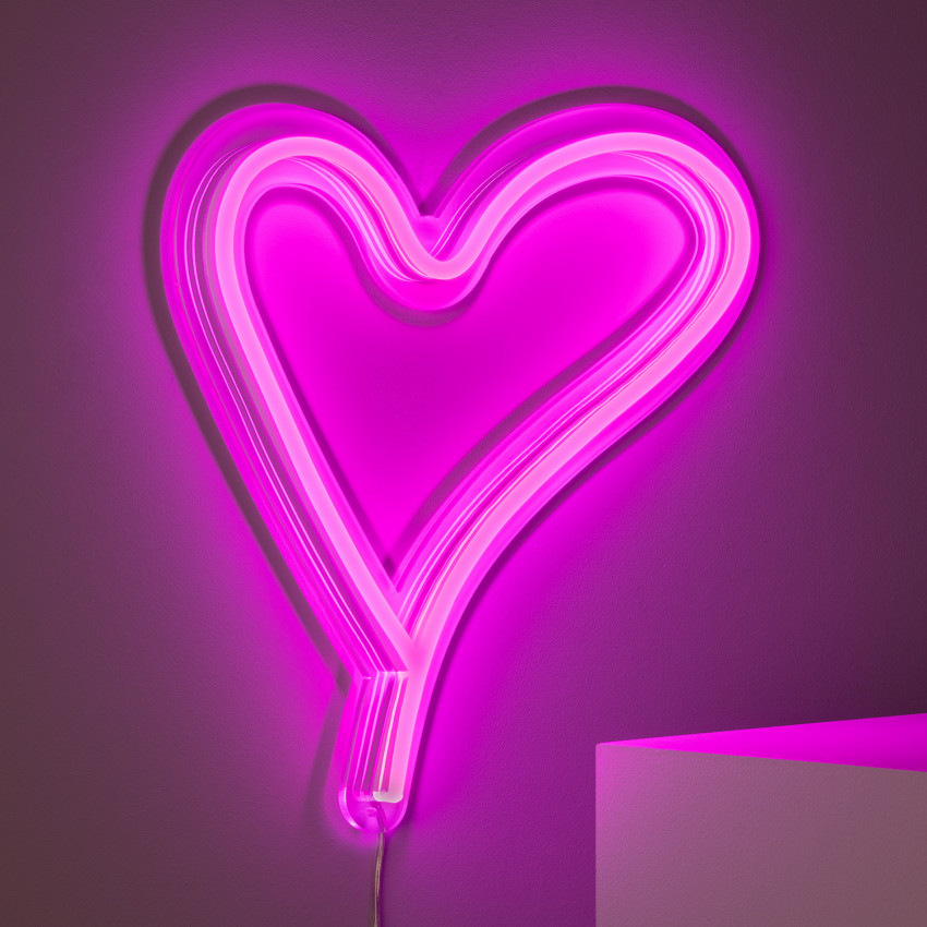 Neon LED Heart 12V