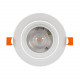 Foco Downlight LED 12W Solid COB Direccionable Circular Blanco Corte Ø 95 mm