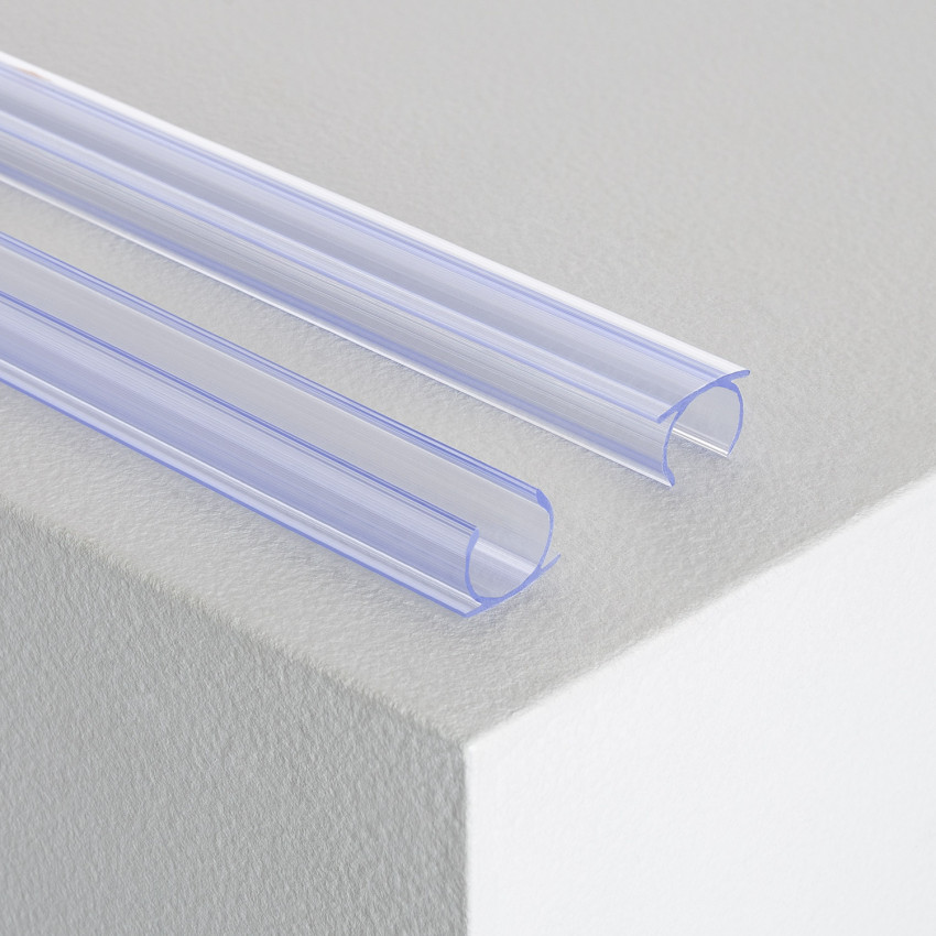 Profilo in PVC 1m per Striscia LED Neon Circolare Flessibile 360 Monocolore