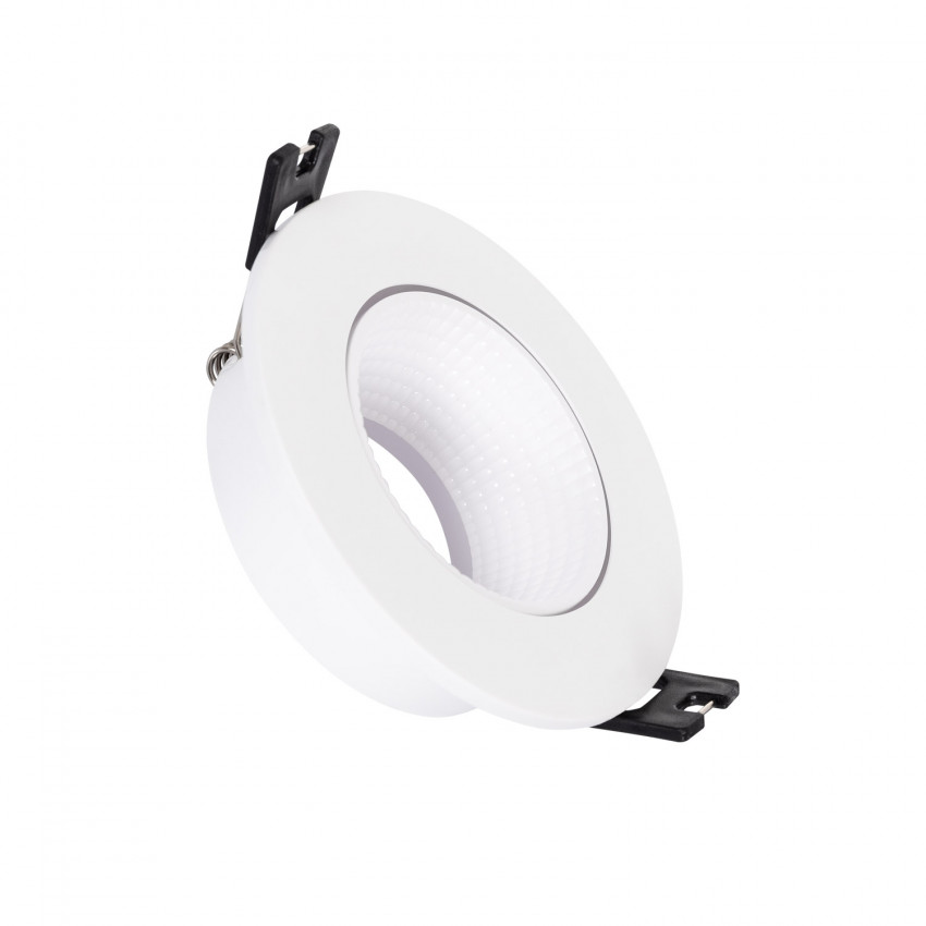 Portafaretto Downlight Circolare Basculante per Lampadina LED GU10 / GU5.3 Foro Ø75 mm