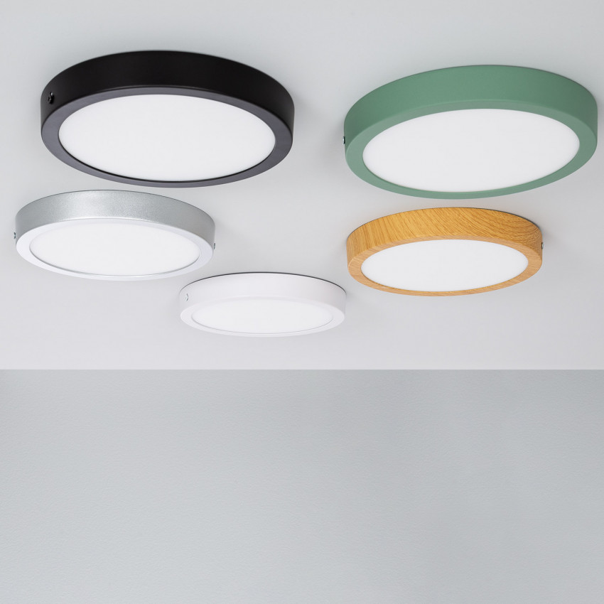 Plafoniera LED 18W Circolare Alluminio Ø210 mm Slim CCT Selezionabile SwitchDimm Galán