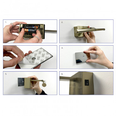 Applique per Quadri LED 1.6W Slimlight con Batterie Nichel
