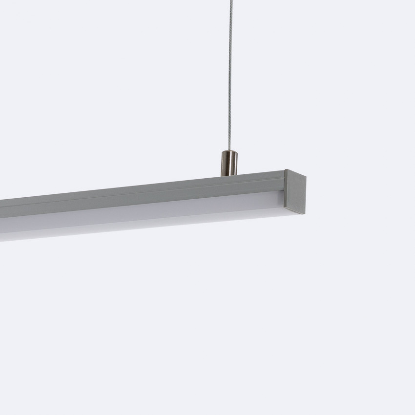 Profilo in Alluminio a Sospensione per Striscia LED fino a 17 mm