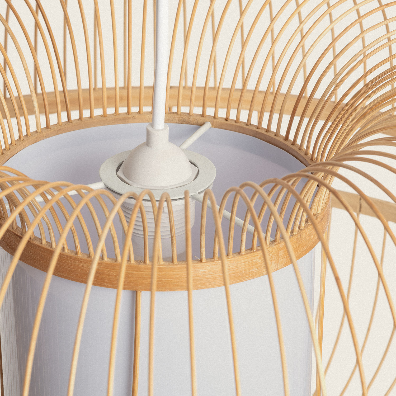Lampada a sospensione in legno per bambini con aeroplano a LED