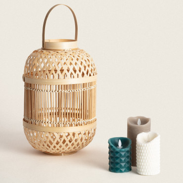 Lampada da Tavolo Bambú Anahí Colore Naturale