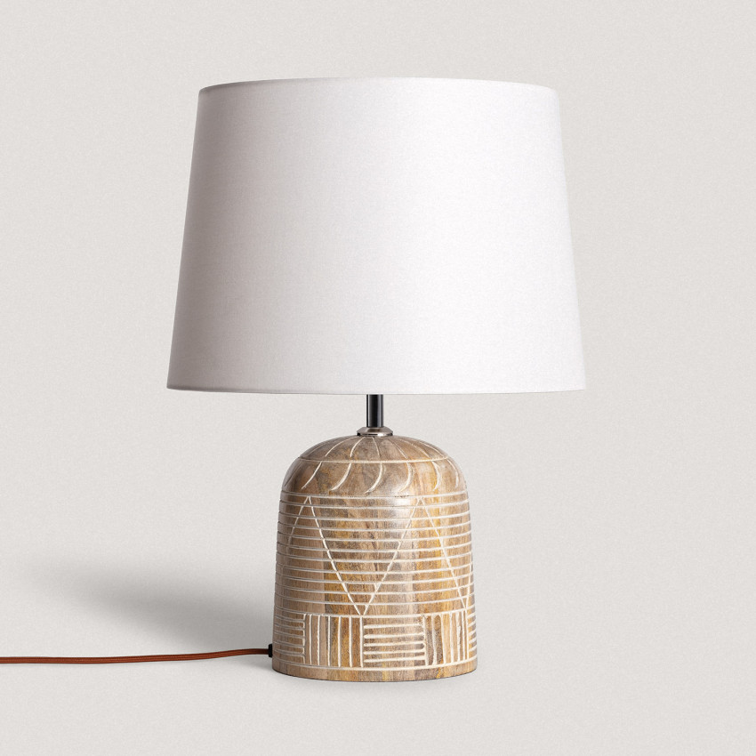 Lampada da Tavolo Legno Koson ILUZZIA 
