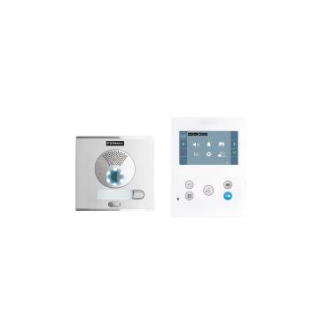 Kit Videocitofono Automatico 1 Campanello 4,3" CITY VEO-XS DUOX Plus Wi-Fi 1L 94511 FERMAX Bianco
