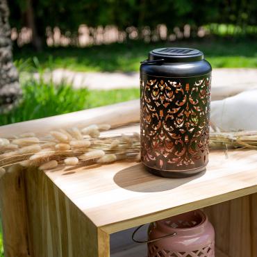 Lampada da Tavolo LED Portatile Solare con Batteria Ricaricabile Erté Arancione