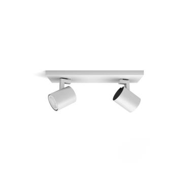 Lampada da Soffitto White Ambiance Due Faretti GU10 PHILIPS Hue Runner Bianco