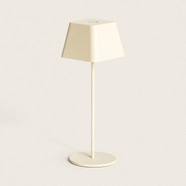 Lampada da Tavolo LED 1.2 W Portatile per Esterni Alluminio con Batteria Ricaricabile Willy Beige