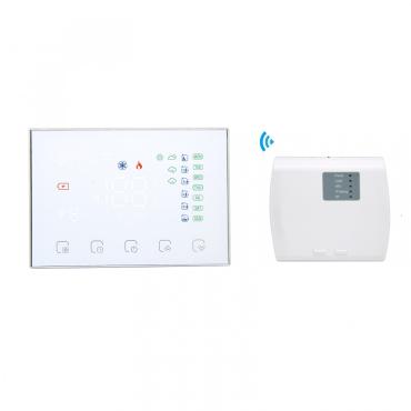 Termostato Wi-Fi Programmabile Bianco Wireless per Riscaldamento Bianco