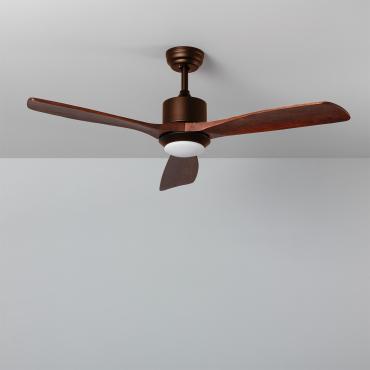 Ventilatore da Soffitto Silenzioso Forest Marrone 132cm Motore DC Telecomando
