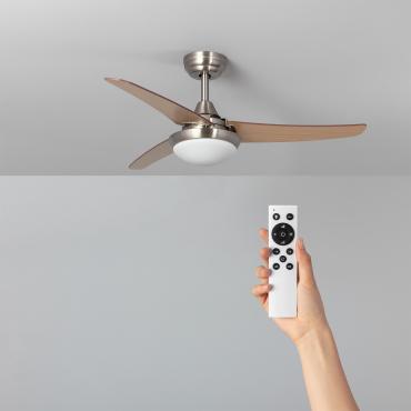 Ventilatore da Soffitto Silenzioso Neil Legno 107cm Motore DC Argento