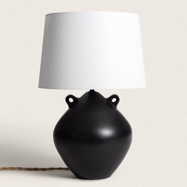 Lampa Stołowa Ceramiczna CafunéCzarny