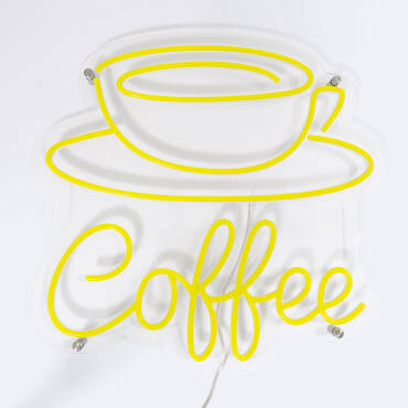 Znak Neon LED CoffeeWielokolorowy
