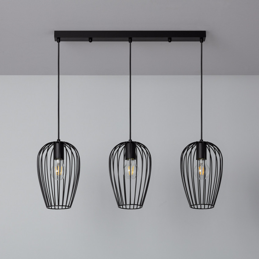 Lampa Wisząca Metalowa Telmi 3 Reflektory