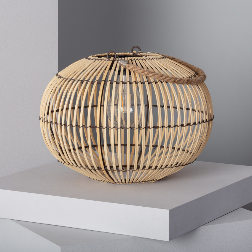 Lampa Stołowa Solarna Zewnętrzna LED Ratanowa Sirpur
