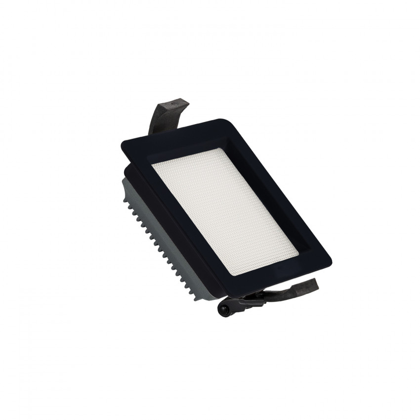 Downlight LED 10W SAMSUNG New Aero Slim Kwadratowy 130 lm/W Mikropryzmatyczny (URG17) LIFUD Czarny Średnica Wycięcia 85x85 mm