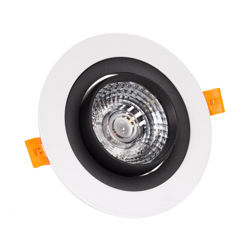 Oczko Downlight LED 18W COB Nastawne 360º Czarne Okrągłe Design Średnica Wycięcia Ø 120 mm