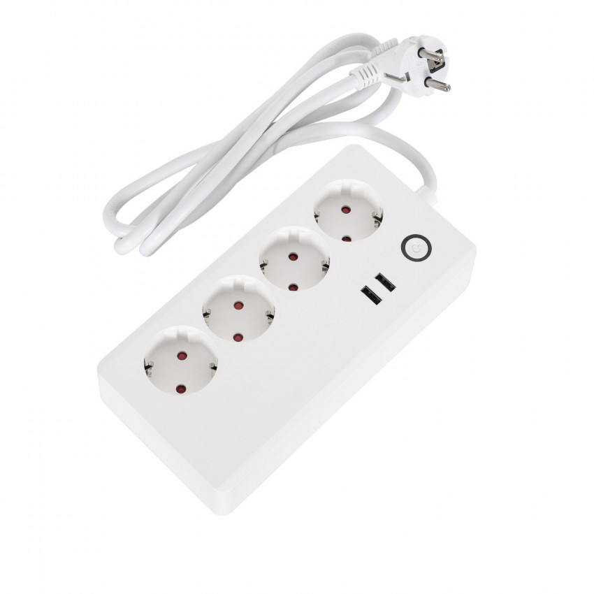Podstawa Multi 4 Gniazdka Typu F Schuko + 2 xUSB Smart WiFi