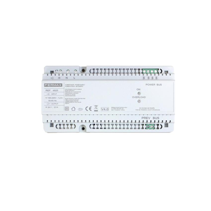 Zasilacz + Filtr FERMAX DIN10 24VDC-2.5A 4825