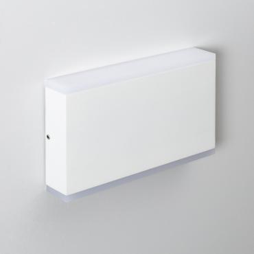 Kinkiet Ścienny Zewnętrzny LED 10W Oświetlenie Dwustronne Prostokątny Biały Hera2700K