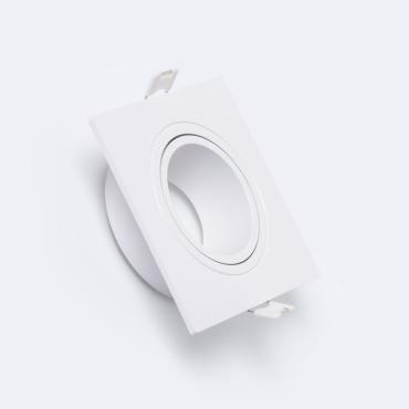 Obudowa Downlight Kwadratowa Biała do Żarówki LED GU10 GU5.3 Wymiary 75x75mmBiały