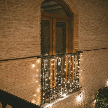 Kurtyna Girlandy LED 3m Short Przezroczysta3000K