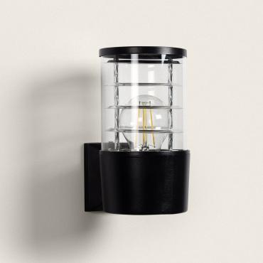 Lampa Ścienna Zewnętrzna z Aluminium HaiaCzarny