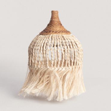 Abażur do Lampy Wiszącej Rattan y Ramio Kempo Nabir ILUZZIANaturalny / Czarny