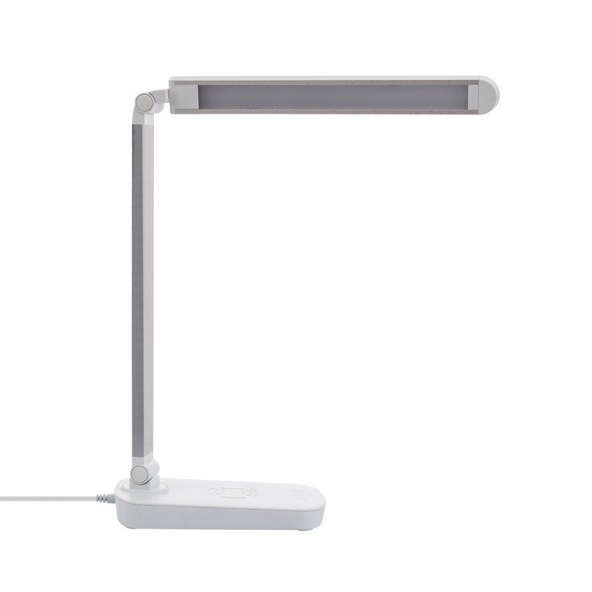Flexo LED Boga  5W Regulable con Cargador Inalámbrico y USB