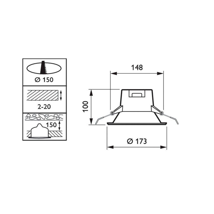 9W Ledinaire Philips DN060B LED Downlight