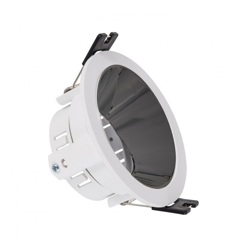Conical Reflect Excentric Downlight Ring for GU10 LED Bulb with Ø 75 mm Cut-Out