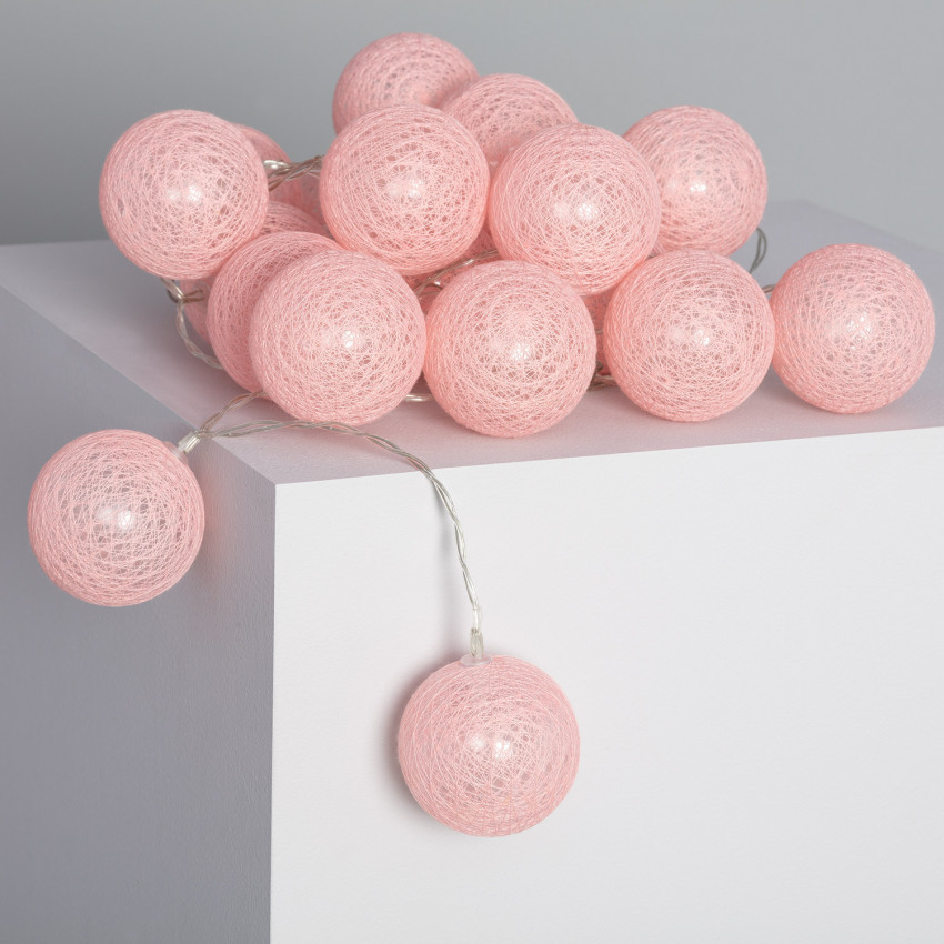 Pink Sugar LED String Light with 20 Balls