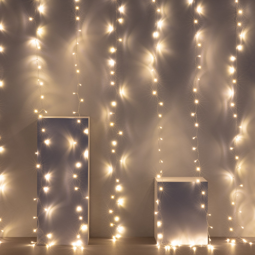 Cortina de Guirnaldas LED Regulable 10m 
