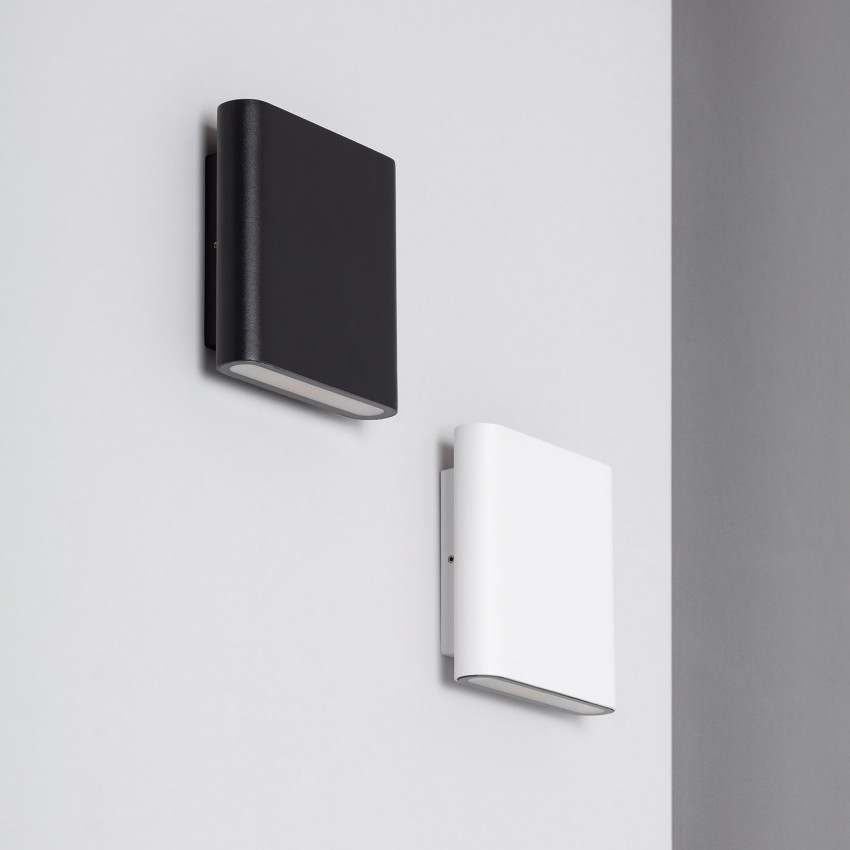 Vesta 12W Aluminium White Outdoor LED Wall Lamp with Double Sided Lighting 