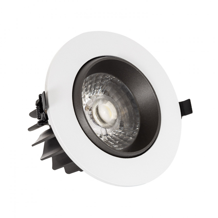 Grey Round 18W LED COB Directional Downlight 360ºØ 120 mm Cut-Out