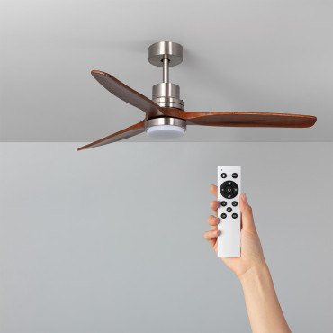 Savate Nickel LED Ceiling Fan with DC Motor 132cm