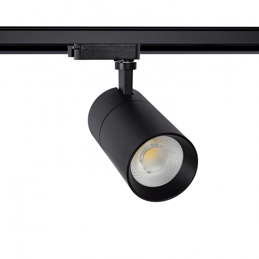 Black 30W New Mallet Dimmable No Flicker LED Spotlight for a Single-Circuit Track (UGR 15)