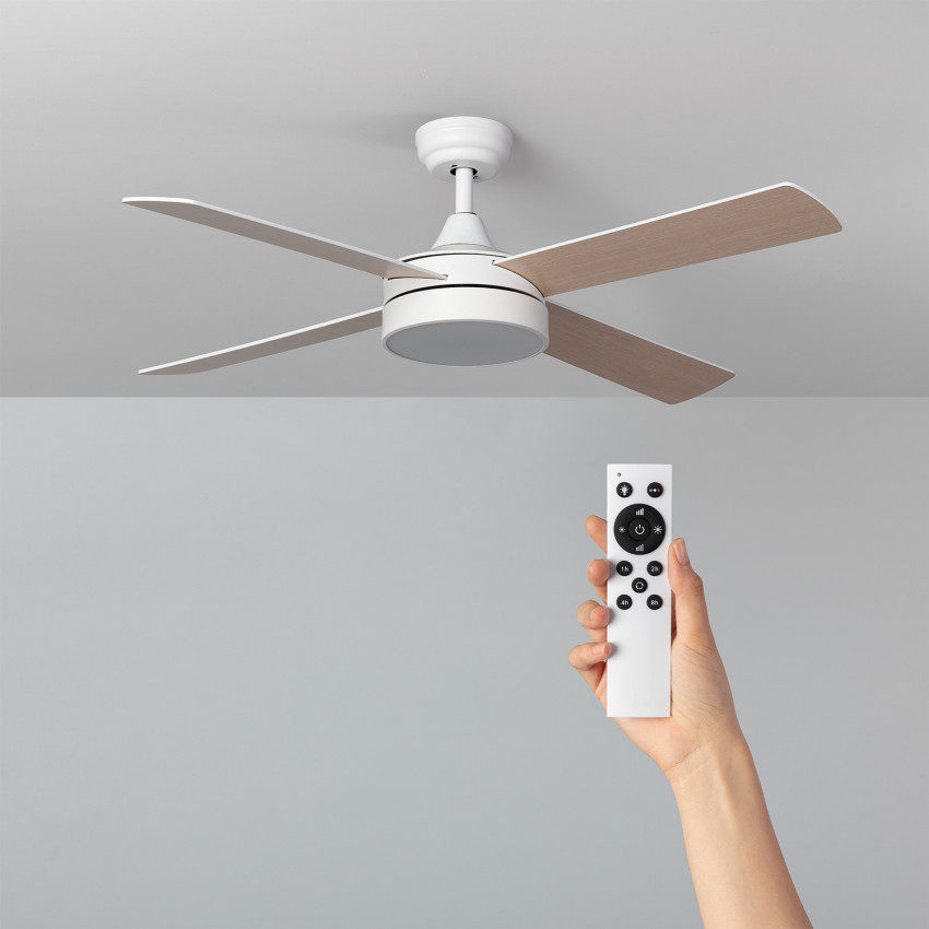 arlec 130cm white boston ceiling fan with led light