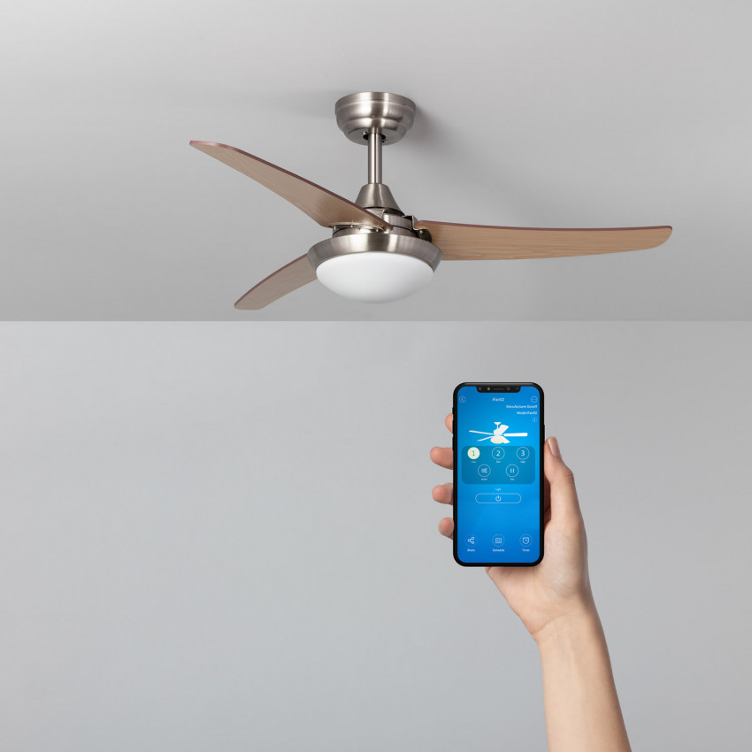 Neil Wooden LED Ceiling Fan 107cm WiFi with DC Motor