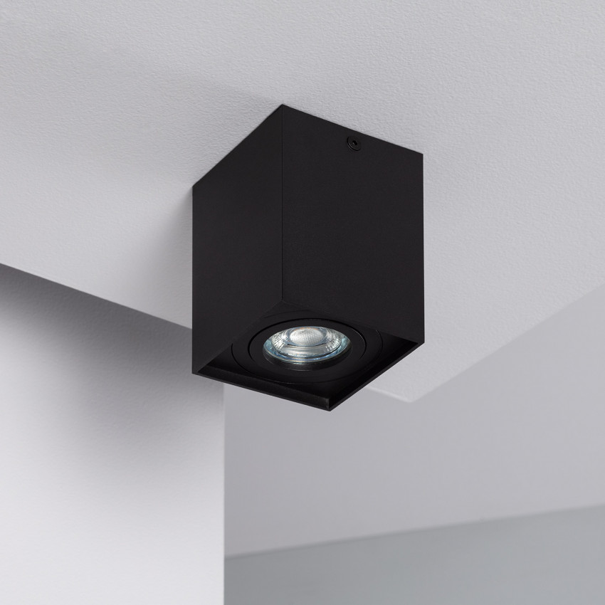 Jaspe Aluminium Ceiling Lamp in Black