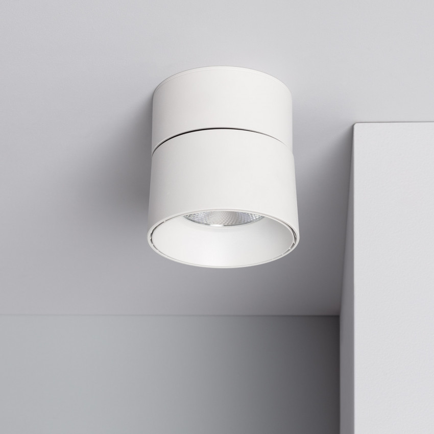 New Onuba Aluminium 30W White Round LED Ceiling Lamp ILUZZIA