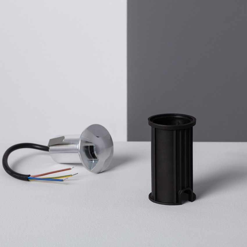 Mystic LED Step Light with a Grey Finish