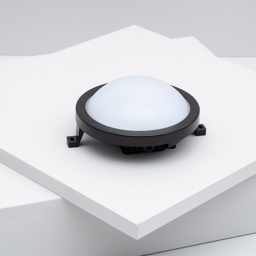 Black Round Hublot 12W LED Surface Panel