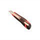 Cutter 18mm Ergonómico Blanco y Negro 