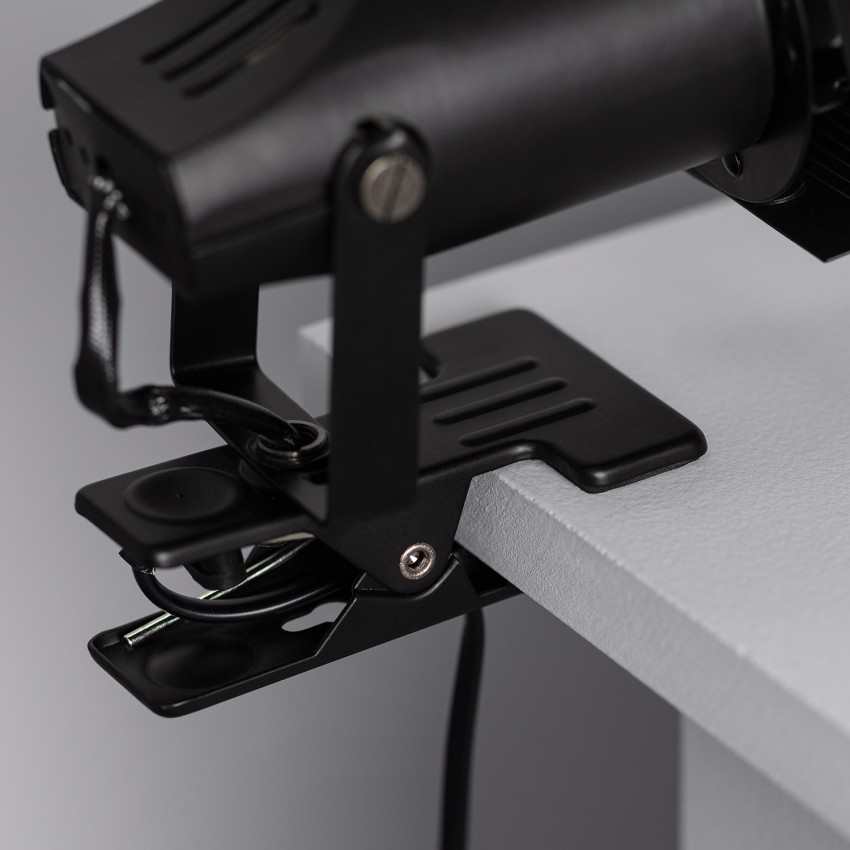 [UK] Lámpara de Mesa de Metal con Pinza Cinema Kurangna