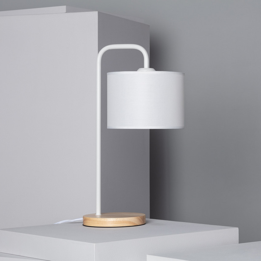 Table Lamp Jedali Wood and Fabric 