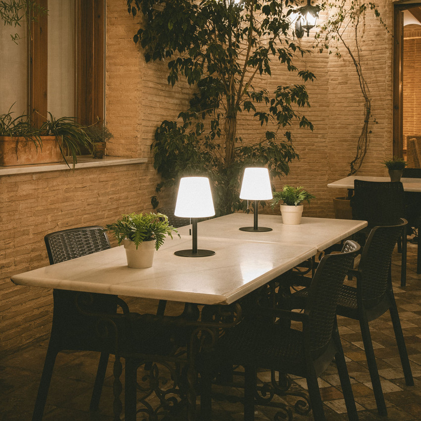 2.6W Epinay Aluminium Portable Outdoor LED Table Lamp with rechargeable battery 