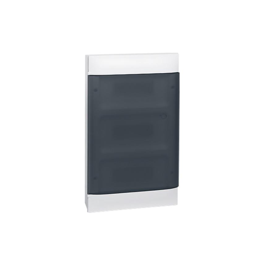 Practibox S Surface Box Transparent Door 3x18 Modules LEGRAND 137138